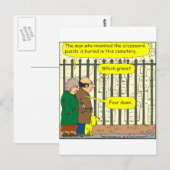 442 Waar is de crossword-uitvinder begraven? Briefkaart (Voorkant / Achterkant)