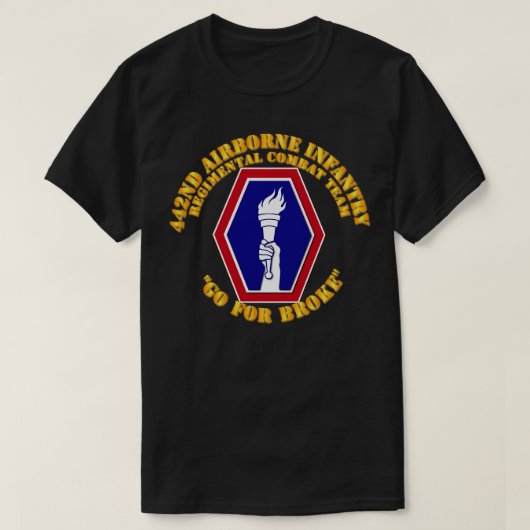 442e Infanterie Regimental Combat Team T-shirt (Design voorkant)