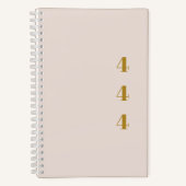 444 Angel Number Gratitude Journal Notitieboek (Voorkant)