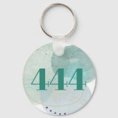 444 Engel Nummer Goddelijke Bescherming Affirmatie Sleutelhanger (Voorkant)