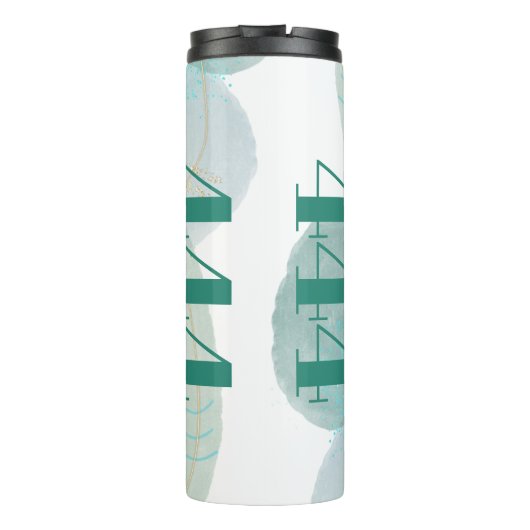 444 Engel Nummer Goddelijke Bescherming Affirmatie Thermosbeker (Achterkant)