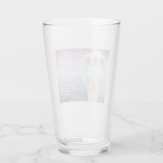 444 Engelennummers Betekenis - Esoterische Geschen Glas (Achterkant)