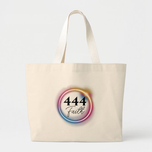 444 Faith Tote Grote Tote Bag (Voorkant)