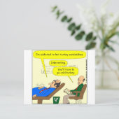 444 koude kalkoenen Cartoon Briefkaart (Staand voorkant)