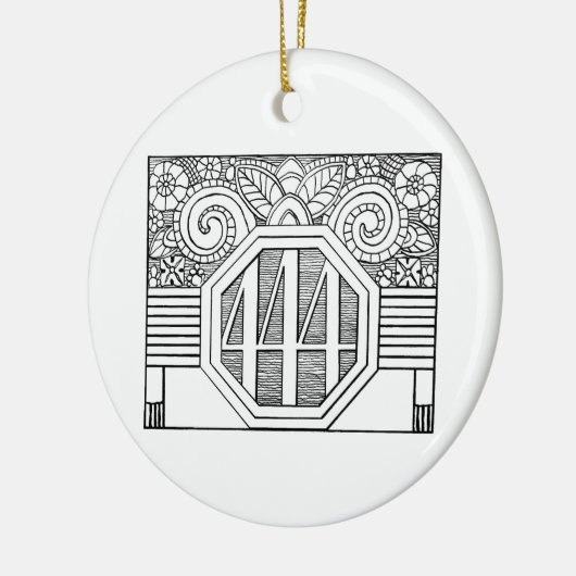 444 logo keramisch ornament (Links)