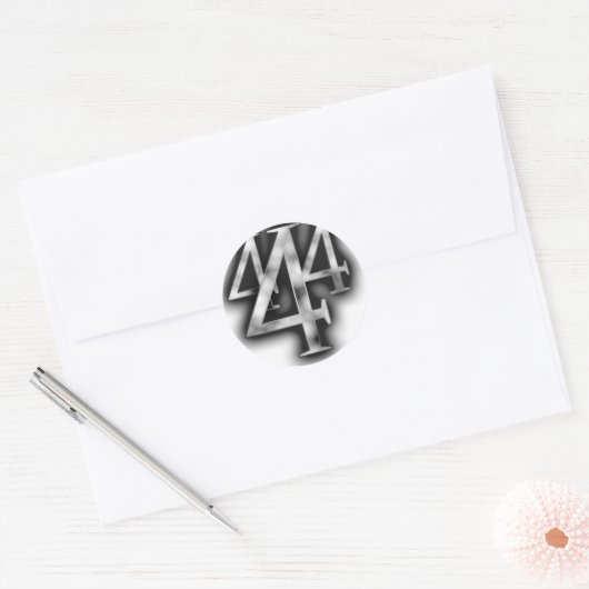 444rond ronde sticker (Envelop)
