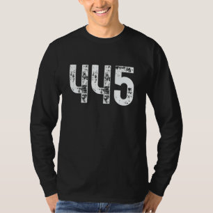 445 Netnummer Philadelphia PA Mobiele Telefoon Zij T-shirt