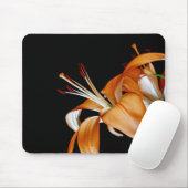 4464 - Close-up van Oranje lelies Muismat (Met muis)