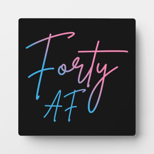 44 AF II - Birthday Gift Fotoplaat (Voorkant)