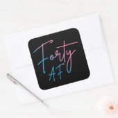 44 AF II - Birthday Gift Vierkante Sticker (Envelop)
