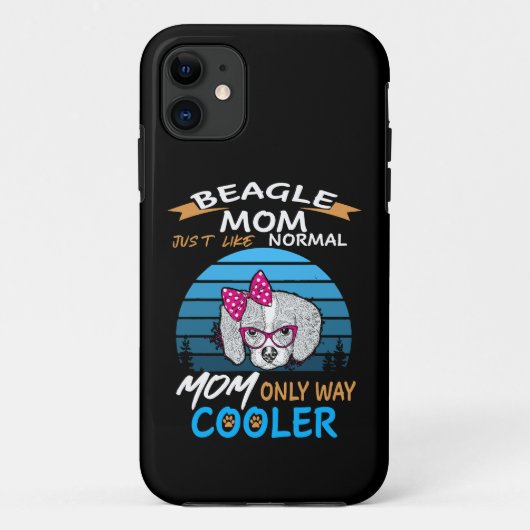44 Beagle Mom Cooler Case-Mate iPhone Case (Achterkant)