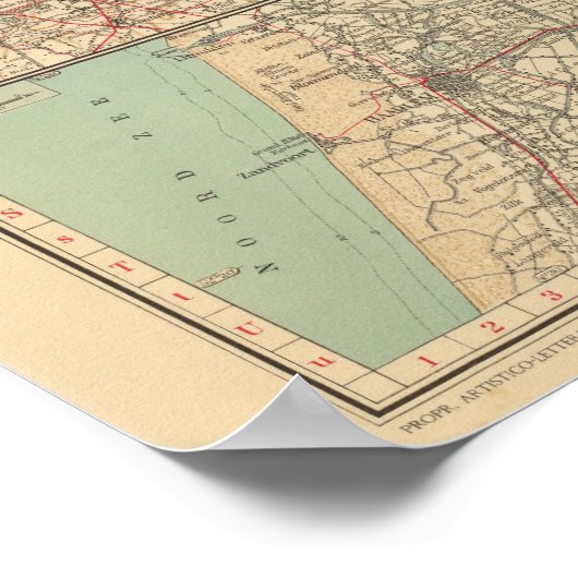 44 België en Nederland Poster (Hoek)