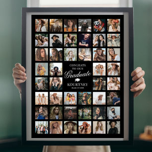 44 Foto Collage Afstuderen Poster