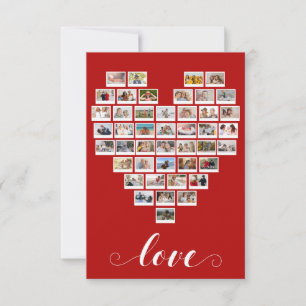 44 Foto Collage Liefde Instant Camera Film Hart Notitiekaartje