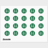 #44 Groene cirkel Ronde Sticker (Vel)
