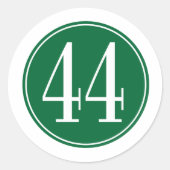 #44 Groene cirkel Ronde Sticker (Voorkant)