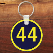 44 in een cirkel sleutelhanger (Voorkant)