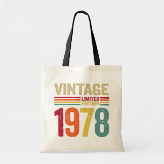 44 jaar cadeau 1978 44e verjaardag tote bag