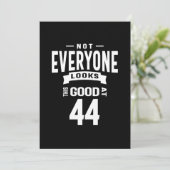 44 Jaar Oud - 44e Verjaardag Grappig Cadeau Kaart (Staand voorkant)