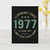 44 Jaar Oud Bday Legend 44e Verjaardag Kaart (Gele Bloem)