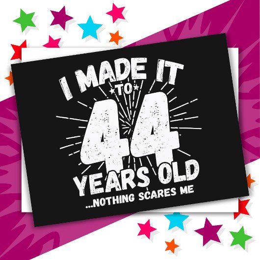 44 Jaar Oud Sarcastisch Meme Grappig 44e Verjaarda Briefkaart
