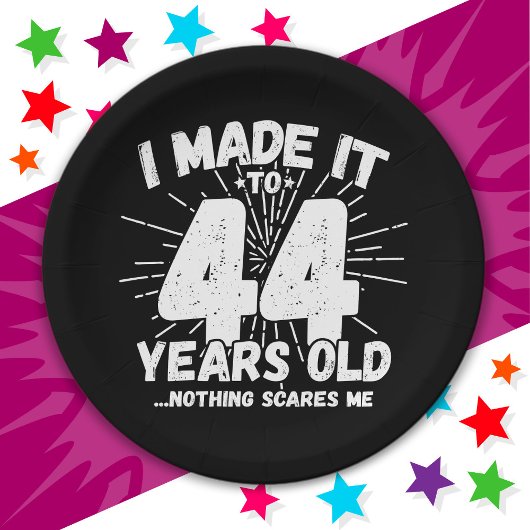 44 Jaar Oud Sarcastisch Meme Grappig 44e Verjaarda Papieren Bordje