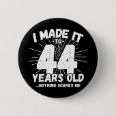 44 Jaar Oud Sarcastisch Meme Grappig 44e Verjaarda Ronde Button 5,7 Cm (Voorkant)