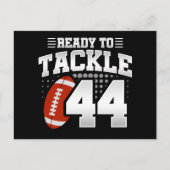 44 Jaar Oud Tackle Football Feest 44e Verjaardag Briefkaart (Voorkant)