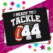 44 Jaar Oud Tackle Football Feest 44e Verjaardag Briefkaart