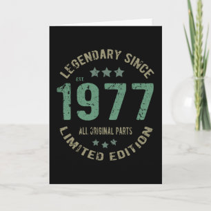 44 jaar oude dag Legend 44e verjaardag Kaart