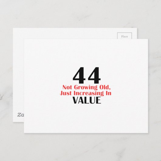 44 jaar oude design briefkaart (Voorkant / Achterkant)