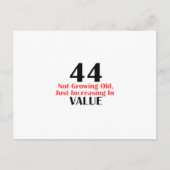 44 jaar oude design briefkaart (Voorkant)