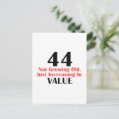 44 jaar oude design briefkaart (Staand voorkant)