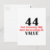 44 jaar oude design briefkaart (Voorkant / Achterkant)