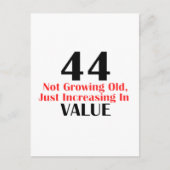 44 jaar oude design briefkaart (Voorkant)