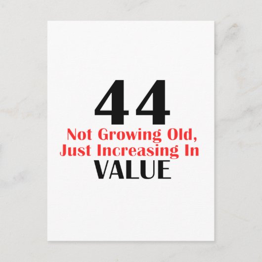 44 jaar oude design briefkaart (Voorkant)