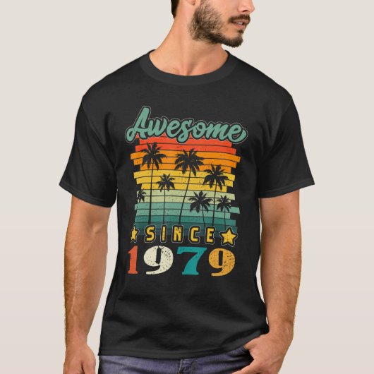 44 jaar oude geschenken  Geweldige sinds 1979 44e  T-shirt (Voorkant)
