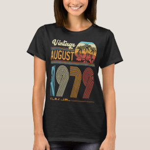 44 jaar Oude verjaardag augustus 1979 Vrouwen T-shirt