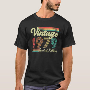 44 jaar oude Vintage 1979, geboren in 1979 44e T-shirt