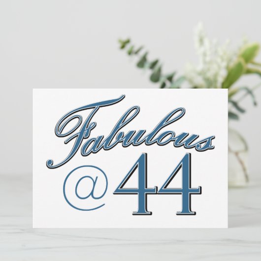 44-jarige verjaardagsdesign (Staand voorkant)