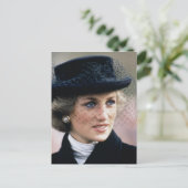 44 Princess Diana France 1988 Briefkaart (Staand voorkant)