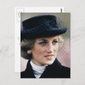 44 Princess Diana France 1988 Briefkaart (Voorkant / Achterkant)