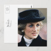 44 Princess Diana France 1988 Briefkaart (Voorkant / Achterkant)