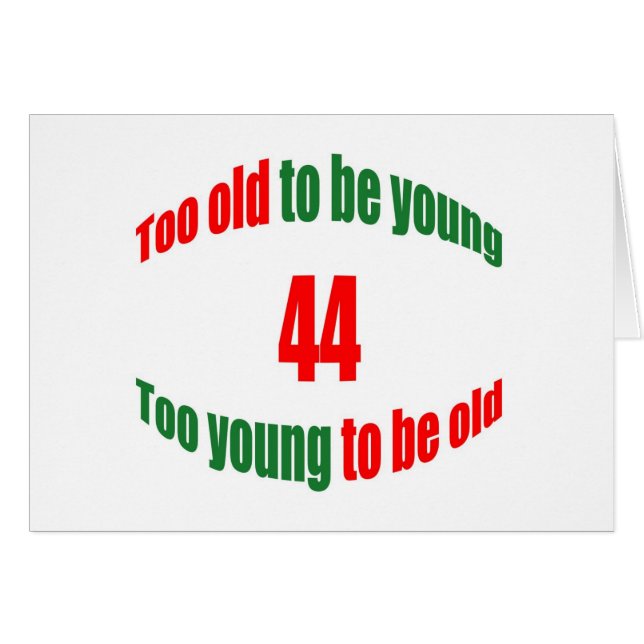 44 Te oud (Voorkant Horizontaal)