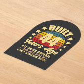 44 Years Ago All Parts Original 44th Birthday  Acryl Uitnodigingen (Laagn)