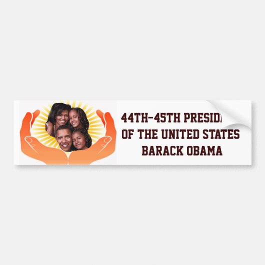 44e-45e President, Barack Obama Bumpersticker (Voorkant)