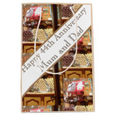 44e bruiloft Jubileum bewerkbaar Medium Cadeauzakje (Voorkant)