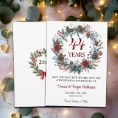 44e bruiloft Jubileum Winter Save The Date