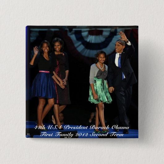 44e Button van het Amerikaanse presidentieel famil (Voorkant)