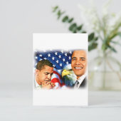 44e en 45e President Barack Obama_ Briefkaart (Staand voorkant)